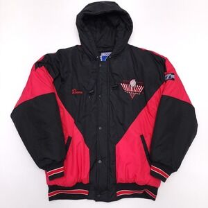 Vintage Portland Trail Blazer Logo 7 Puffer Jacket Mens M 90s NBA RIP City Parka
